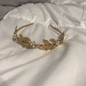 Gold leaf headband